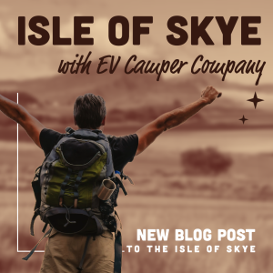 View from Skye Camping and Caravanning Club Site, surrounded by the dramatic landscapes of the Isle of Skye.
